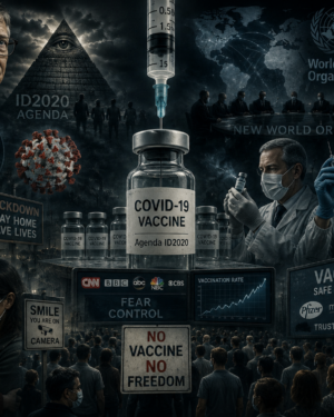 Covid e Vaccini: rappresentazione simbolica delle teorie del complotto sulla pandemia del 2020