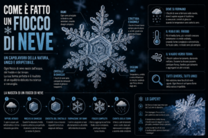 Come è fatto un fiocco di neve