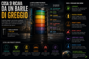 Cosa si ricava da un barile di greggio