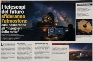Telescopi del futuro con tecnologia ottica adattiva per osservazioni astronomiche notturne